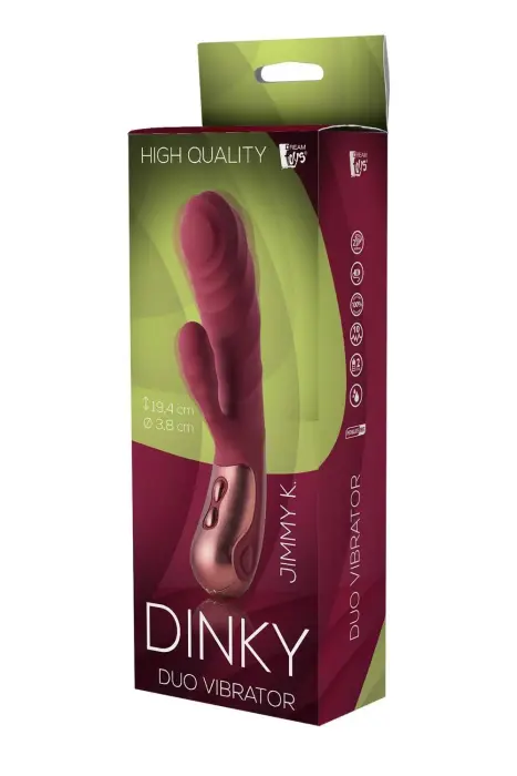 DINKY Jimmy K. dubultais vibrators – 19.4 cm (7.6″) – zils