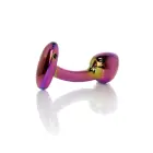 Plug-Jewellery įvairiaspalvis išlenktas analinis kištukas – 9 cm — Nuotrauka 5