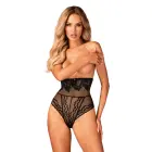 Obsessive Arienna – augstjostas caurspīdīgas biksītes – kulona detalas – melns – M/L — Foto 1