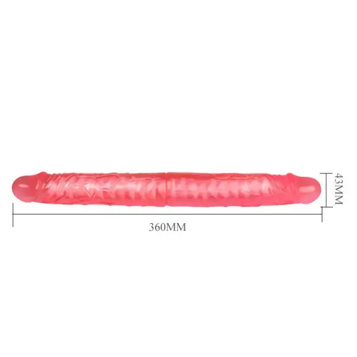 BAILE divpusējs dildo – 35.5 cm (14″) Foto 5