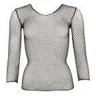 Melns tīkliņa krekls ar garām piedurknēm – S/M Foto 15