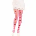 Leg Avenue Sweetheart tinklelio pėdkelnės su širdelės formos iškirpimais ir rožiniais kaspinėliais – One Size — Nuotrauka 1