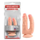 Kahepoolne realistlik dildo iminapaga – 20 cm (8″) – Roosa — Foto 1