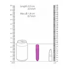 1 ātruma lodes vibrators – 9.3 cm (3.7″) – violets Foto 3