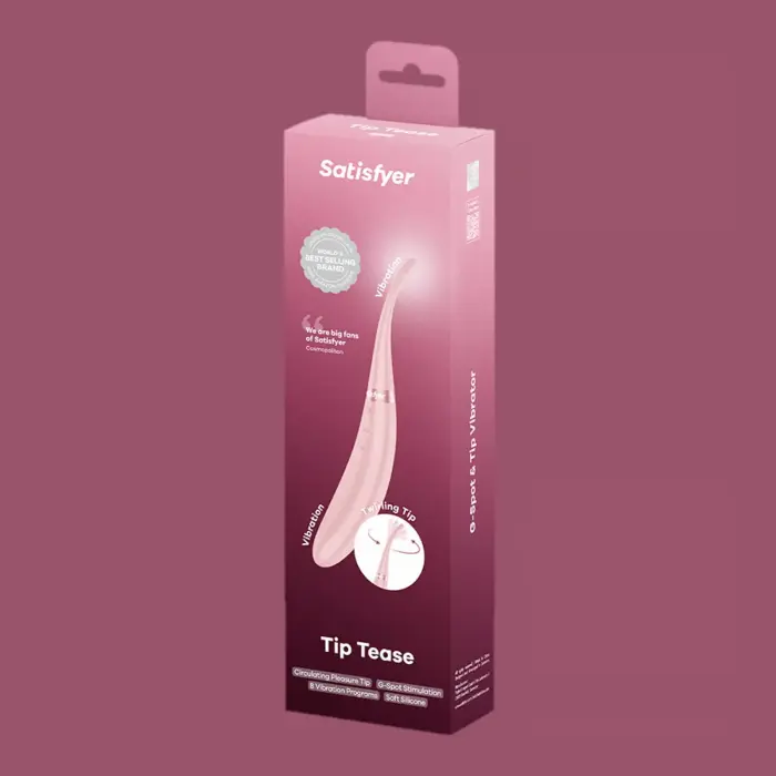 Satisfyer Tip Tease клиторальный стимулятор – розовый