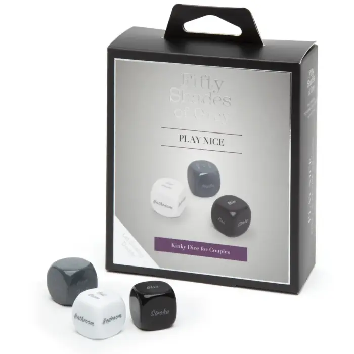 Fifty Shades of Grey Play Nice Couples Role Play Dice Set - 3 Pieces