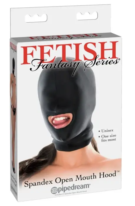 FFS Spandex avatud suuga mask – must