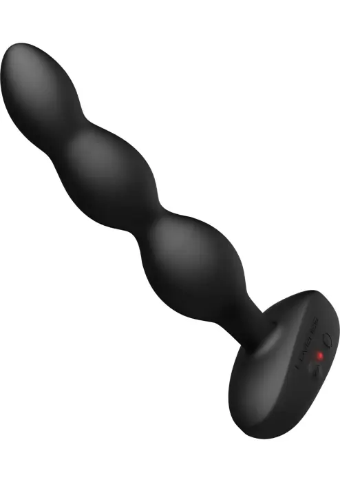 Ridge rotējošas vibrējošas anālo bumbiņu ķēde – 15 cm – Melns Foto 6