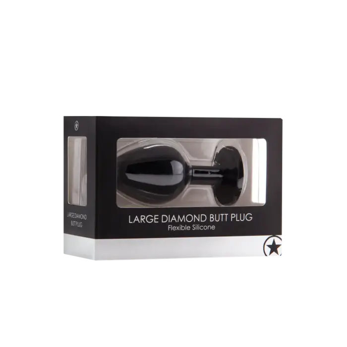 Diamond Butt Plug – L – Black