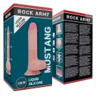 ROCKARMY Mustang Liquid Silicone Intimate dildo – 18 cm (7″) – miesas krāsa — Foto 7