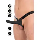 INFERNO vibruojantis strap-on dildo – 20 cm (8″) – juodas — Nuotrauka 6