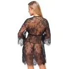 Cottelli Lingerie – lühike pitskimono stringidega – must – 2XL/3XL — Foto 4