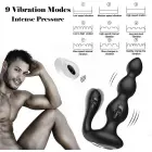 Remote Silicone Anal Beads – Black Photo