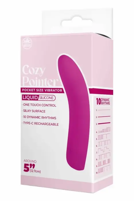 NMC 5 Inch Silicone 10-Function Vibrating Device – перезаряжаемый компактный вибратор – розовый