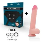 RockArmy Kingcobra Liquid Silicone System with Harness – 24 cm (9.5″) – Skin — Photo 2