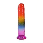 Doc Johnson Crystal Jellies dildo – 21.6 cm (8.5″) – Daudzkrāsains — Foto 6