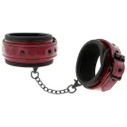 Fetish Submissive Dark Room Vegan Leather Ankle & Wrist Restraints – Black — Photo 2