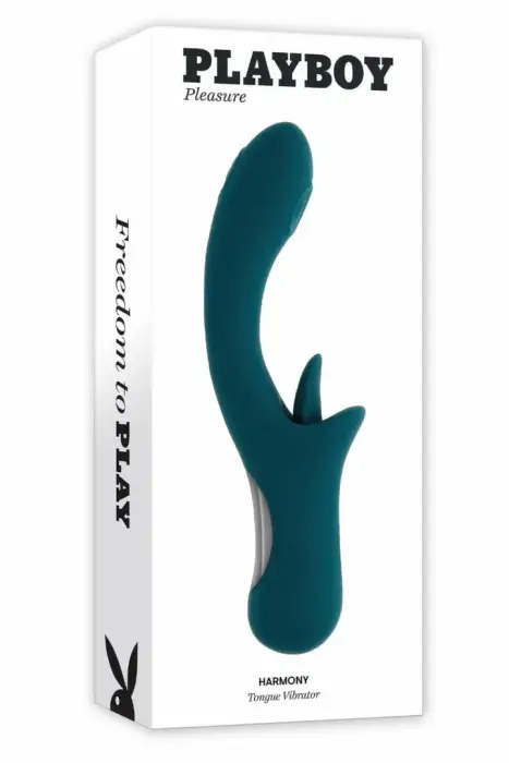 PLAYBOY HARMONY divējā darbības vibrators – 22.8 cm (9″) – violets