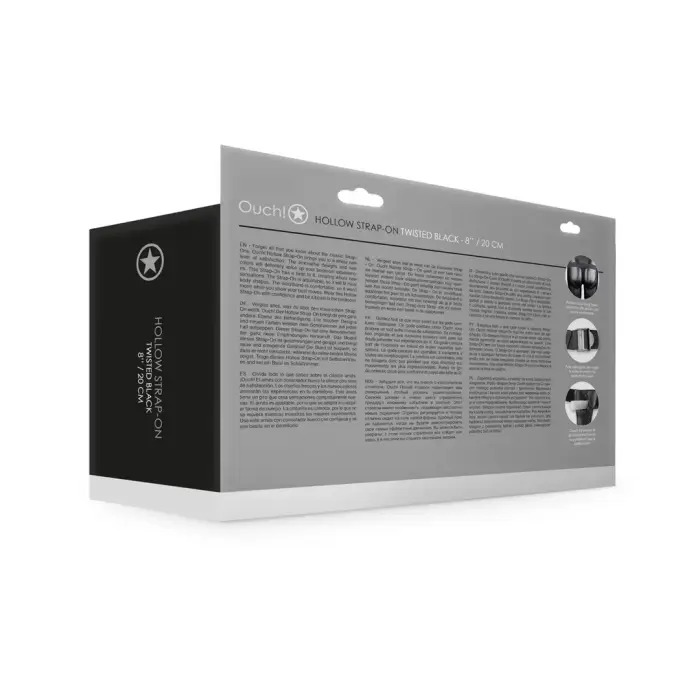 Twisted Hollow strap-on – melns Foto 2