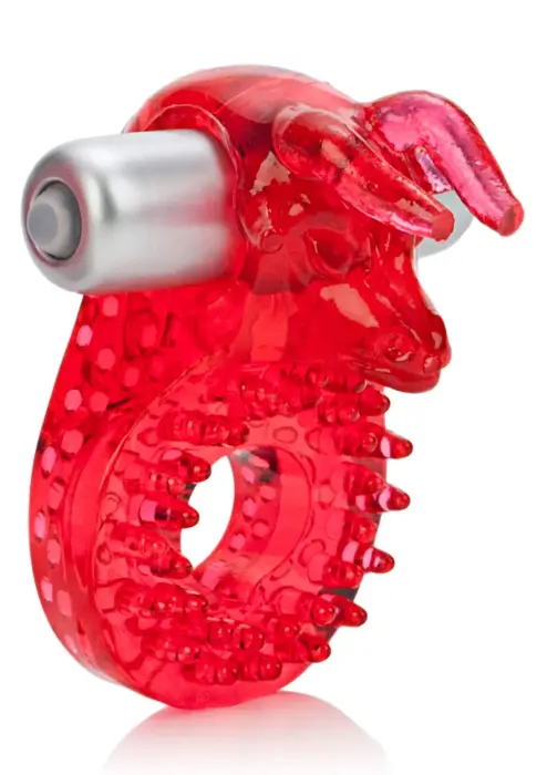 Couples Raging Bull Vibrating Cock Ring – Red