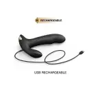 MULTI P-JOY prostatos masažuoklis – 13 cm – Juodas — Nuotrauka 5