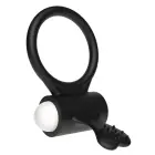 Power Clit Silicone Cockring – Black — Photo 5