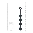 Round Silicone Anal Balls - M - 30mm - Black Photo