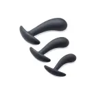 Dark Delights – 3-Piece Curved Anal Trainer Set – 12.7 cm (5″) – Black — Photo 5