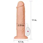 Realistic Long Vibrator – 28 cm (11″) – Skin — Photo 2