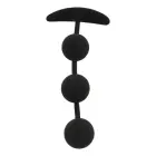 BLACK&SILVER Harry Silicone Intimate Beads 3 Spheres – 14 cm – Black — Photo 4