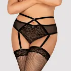 OBS Jagueria Animal Print Garter Belt – Open Crotch – 4XL/5XL — Photo 1