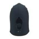 Regulējams vibrējošs silikona dzimumlocekļa galviņas stimulators – melns Foto 5