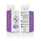 INTENSE Aluminum Metal Plug S with Violet Crystal – 7 cm – Silver — Photo 6