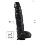 Extreme XXL Anal Gear dildo – 43 cm (17″) – Melns — Foto 1