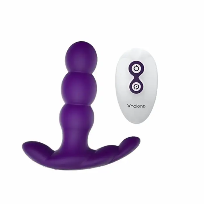 Nalone Pearl Prostate Massager with Remote Control – 12.5 cm – Purple