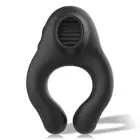 Black&Silver Licking Silicone Ring – 3 motors – rechargeable – black — Photo 2