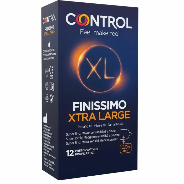 Control Finissimo XL eriti õhukesed kondoomid – 12 tk