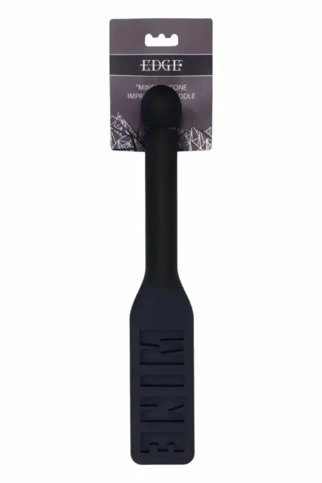 Sportsheets Edge Mine Silicone Paddle – elastīga 100% silikona sitiena padle – melna