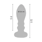 Buttocks by TOYJOY The Slider Vibrating Anal Plug – 8.9 cm (3.5″) – Silver — Photo 5