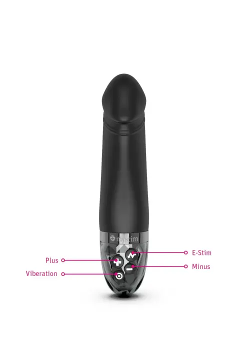 Real Deal Neal E-stim vibrators – 18 cm (7″) – melns Foto 8