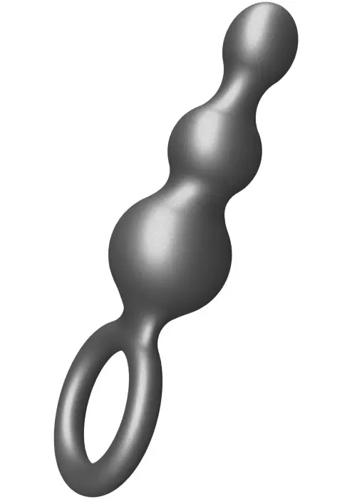 The Stuffer Анальная пробка с 3 шариками – 18 cm – Серая