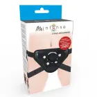 MR Intense – reguleeritav strap-on rihmasüsteem silikoonrõngastega – must — Foto 4