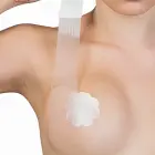 Bye Bra Perfect Cleavage krūšu pacelšanas lente ar zīda krūtsgalu pārsegiem – miesas krāsa — Foto 7