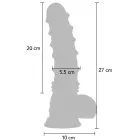 Dragon Monster Vibrating Dildo – 23+ cm – Black — Photo 2