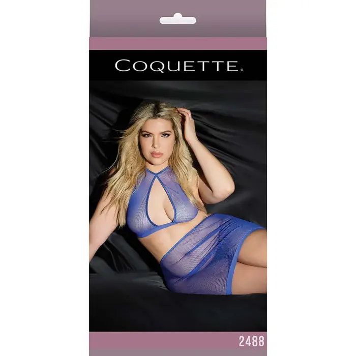 Сетчатое боди с юбкой и наручниками – леопардовый – Plus size