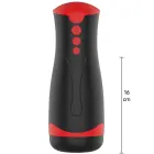 FUSION X Deep Squeeze Vibrating Masturbator – 26 cm – Black — Photo 1