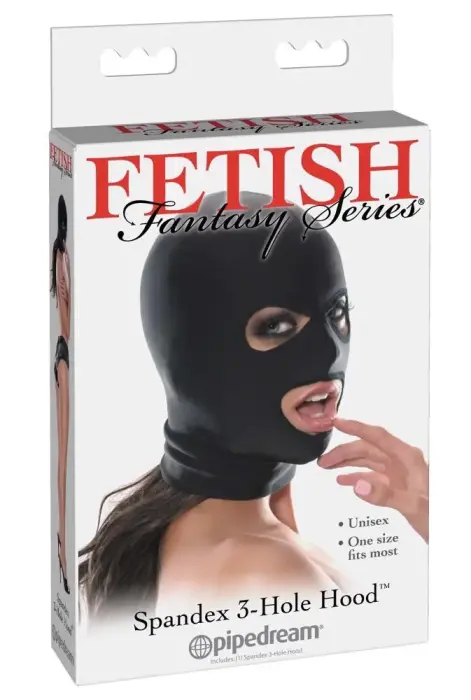 FFS Spandex маска с 3 отверстиями – чёрная