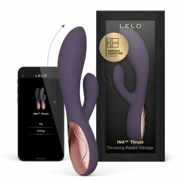 Кролик-вибратор LELO INA Thrust – 20 см (7.9″) – фиолетовый