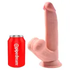 KCP 8 TDC ar šūpojošiem sēkliniekiem dildo – 24.5 cm (9.6″) – miesas krāsa — Foto 2