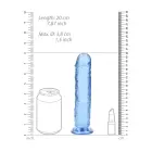 Taisns reālistisks dildo ar piesūcekni – 20 cm (7.9″) – Caurspīdīgs Foto 5